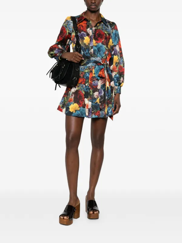 Alice + Olivia Lily Mini Shirt Dress, Size 2