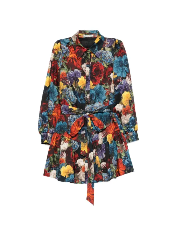 alice olivia shirt dress Alice + Olivia Sadie Shirt Dress in On The Road
