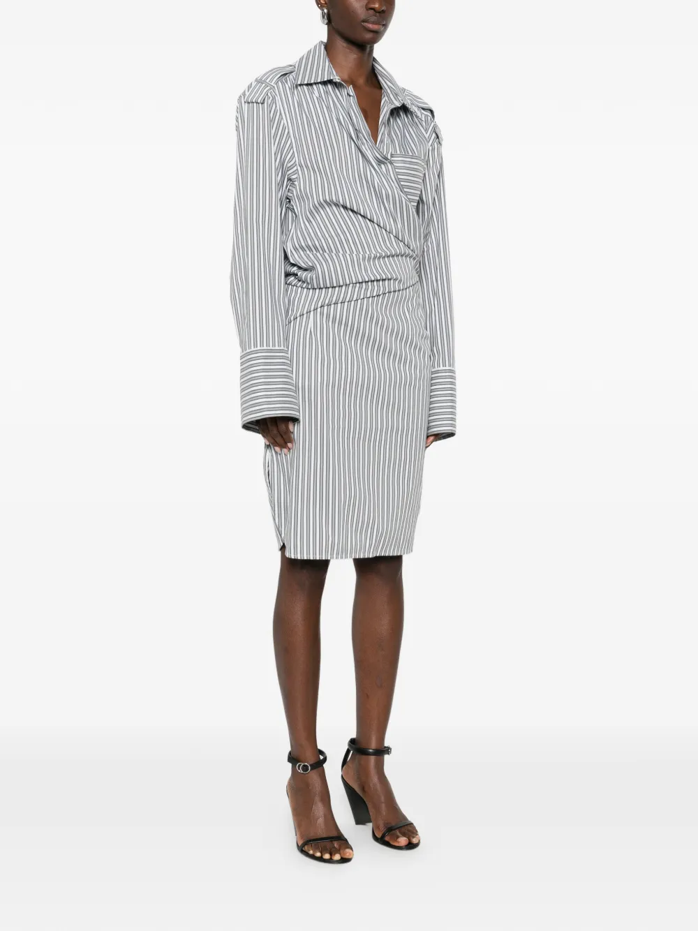  Iro Lazul Wrap Mini Dress - White 