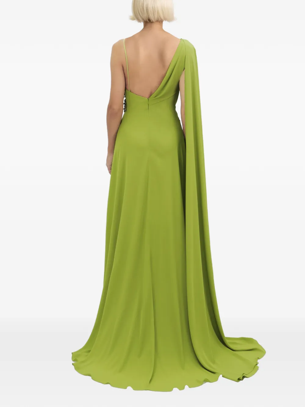 Gemy Maalouf beaded waistline dress - Groen