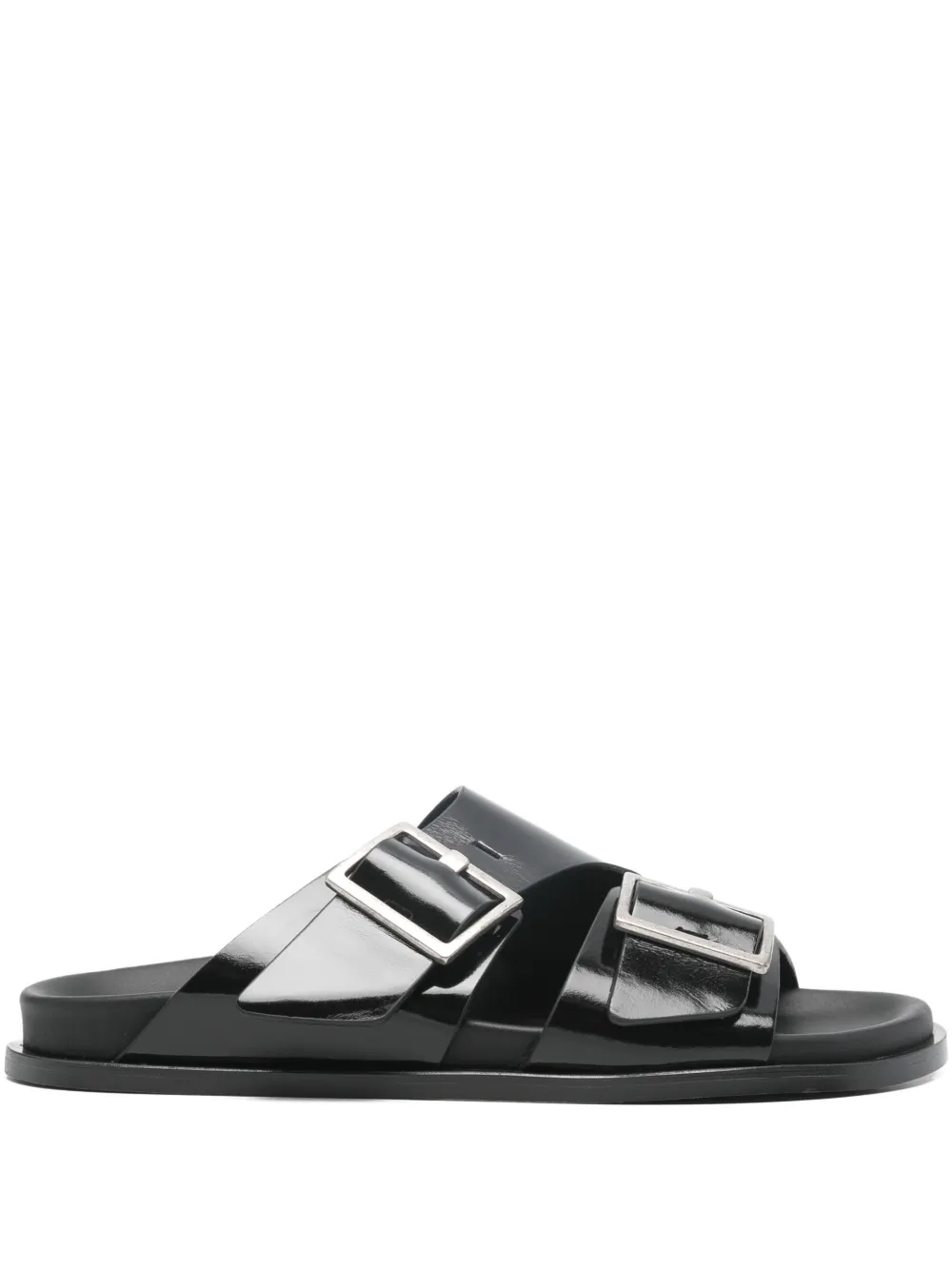 ALOHAS Alba buckle strap sandals Zwart