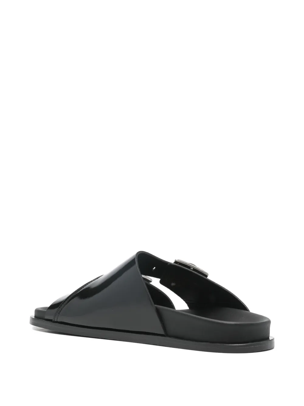 ALOHAS Alba buckle strap sandals Zwart