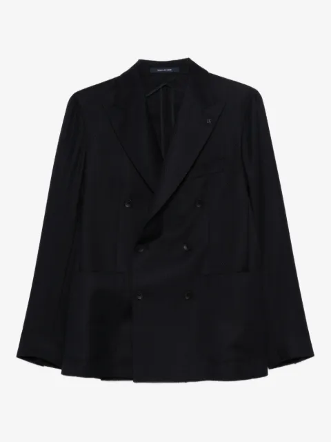 Tagliatore blazer con doble botonadura y estampado pied de poule