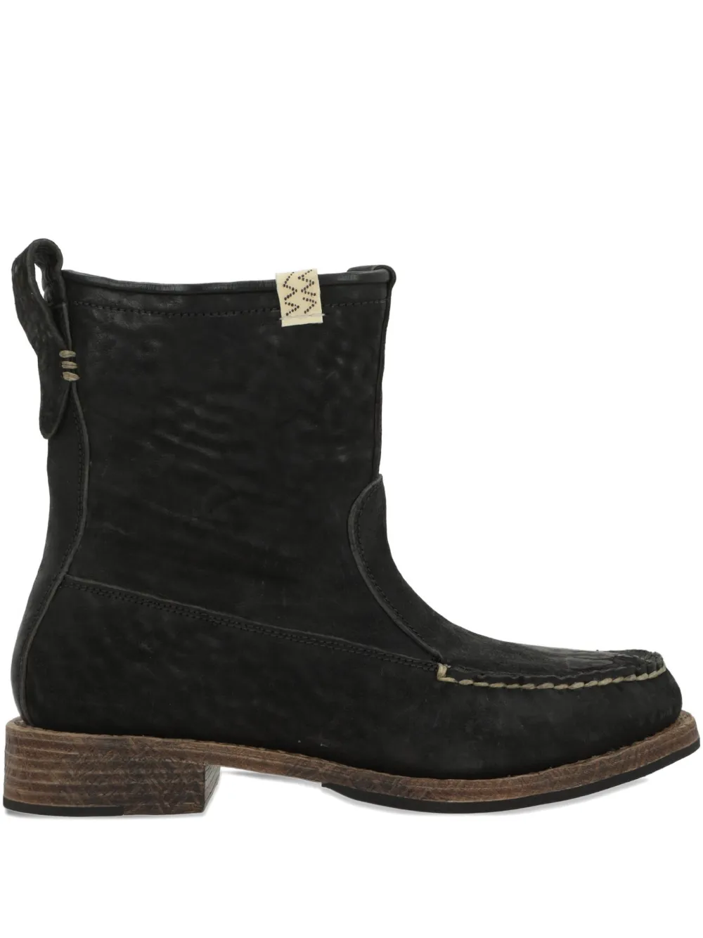 visvim leather boots - Nero