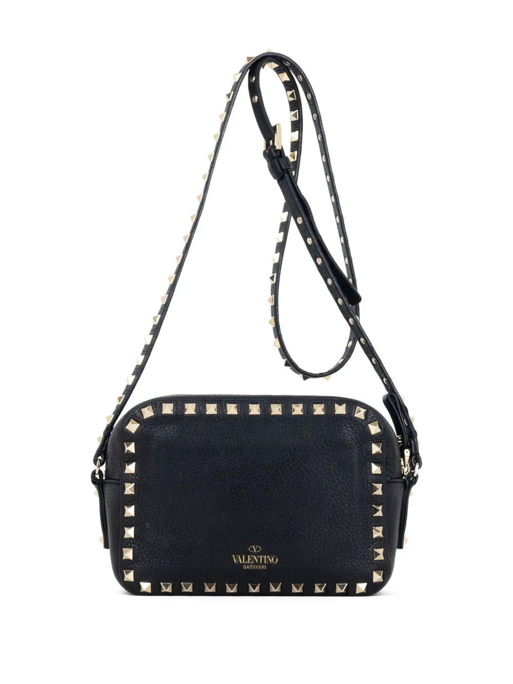 Valentino Garavani Pre-Owned Borsa a tracolla con borchie - Nero