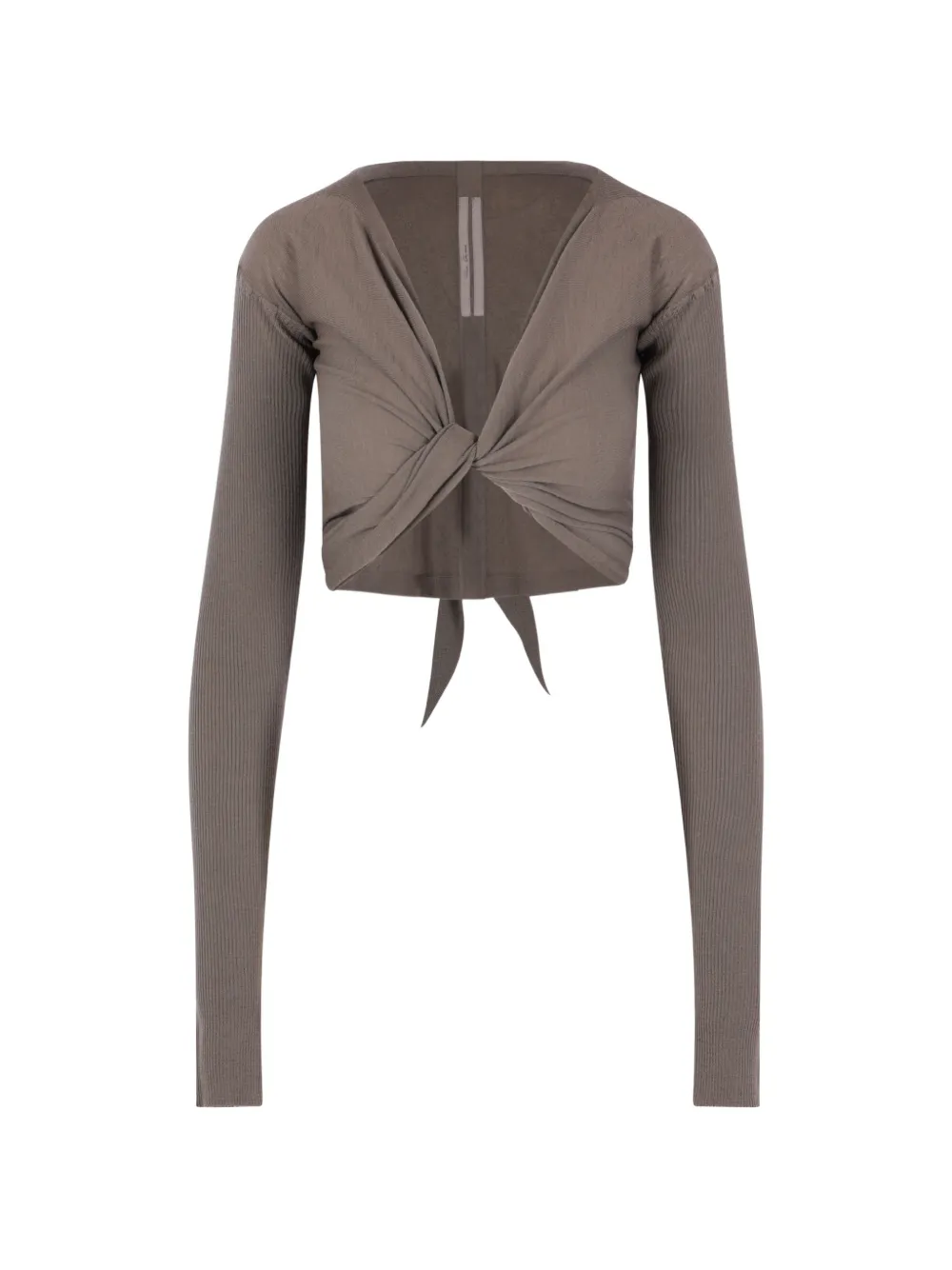 Rick Owens tie-fastening cropped top - Toni neutri