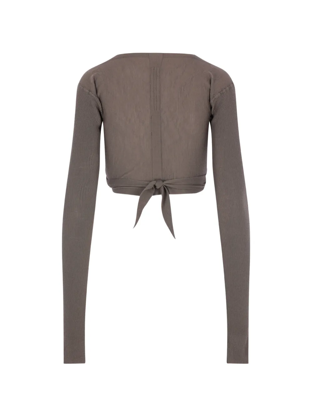  Rick Owens Tie-fastening Cropped Top - Neutrals 