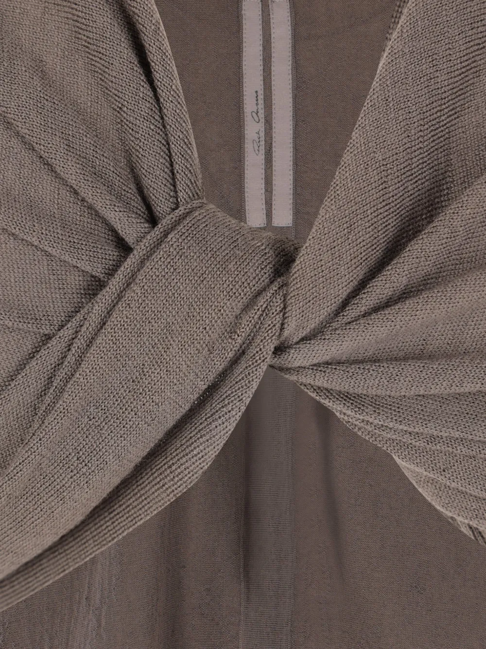  Rick Owens Tie-fastening Cropped Top - Neutrals 
