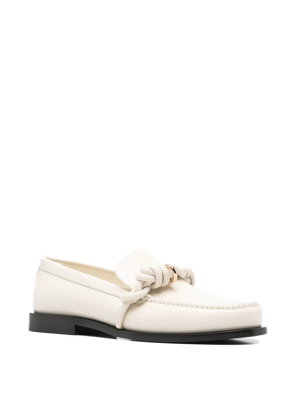 Jil Sander knotted-upper loafers - Beige