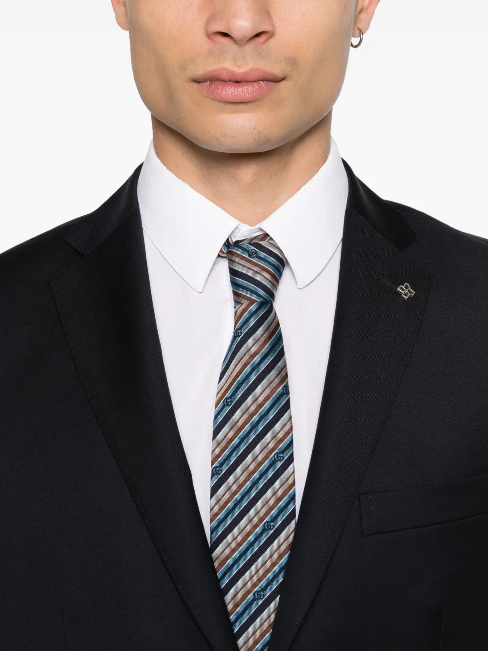 Tagliatore Pak met enkele rij knopen Blauw
