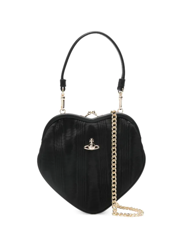 Vivienne Westwood ハート オーブ サッチェルバッグ | ブラック