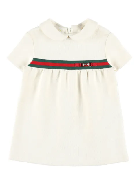 Gucci Kids Vestido mangas curtas com gola redonda