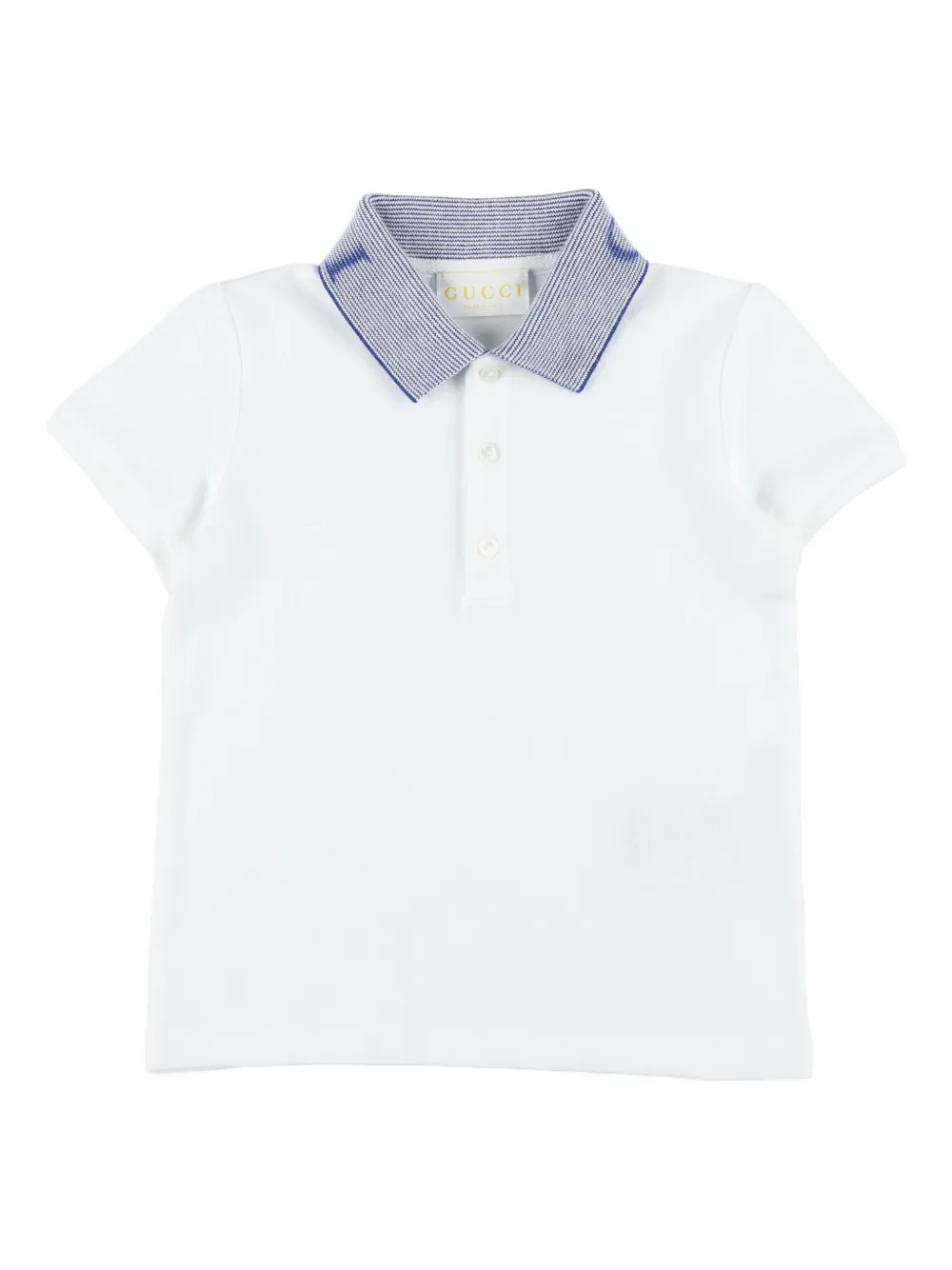 Gucci Kids collared-neckline polo shirt - Weiß