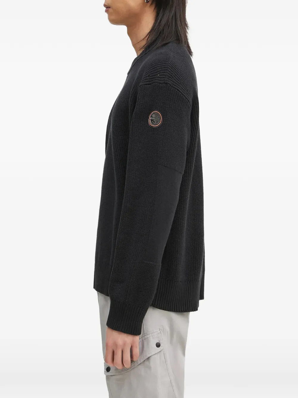  Napapijri Pull à Patch Logo - Noir 