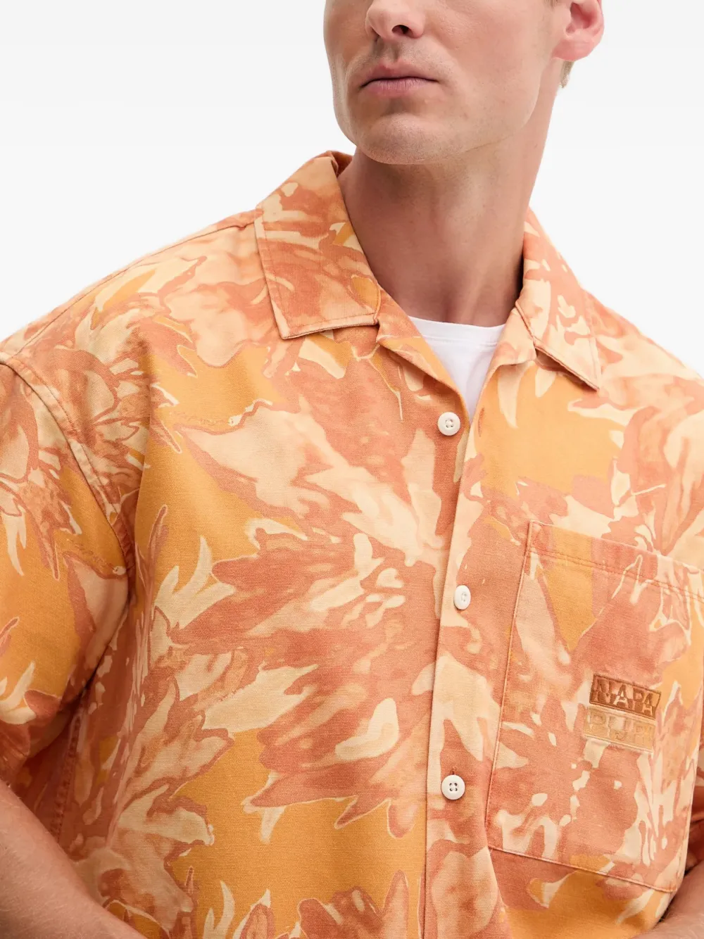 Napapijri Overhemd met print Oranje