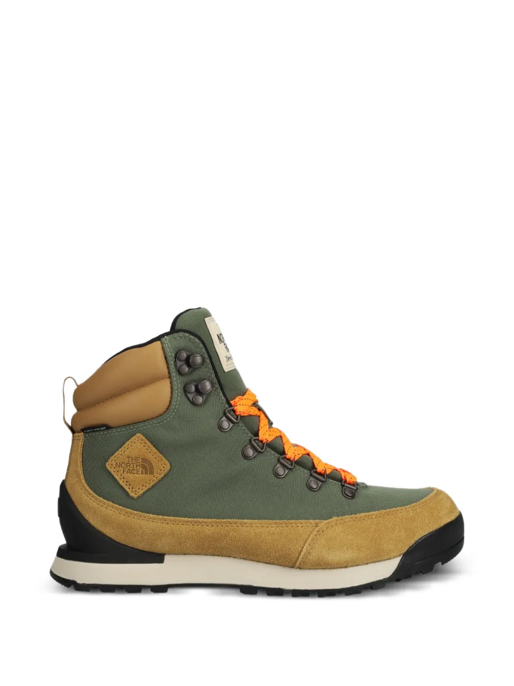 The North Face lace-up panelled boots Groen