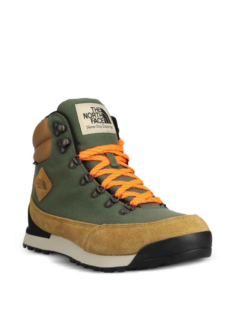 The North Face lace-up panelled boots Groen