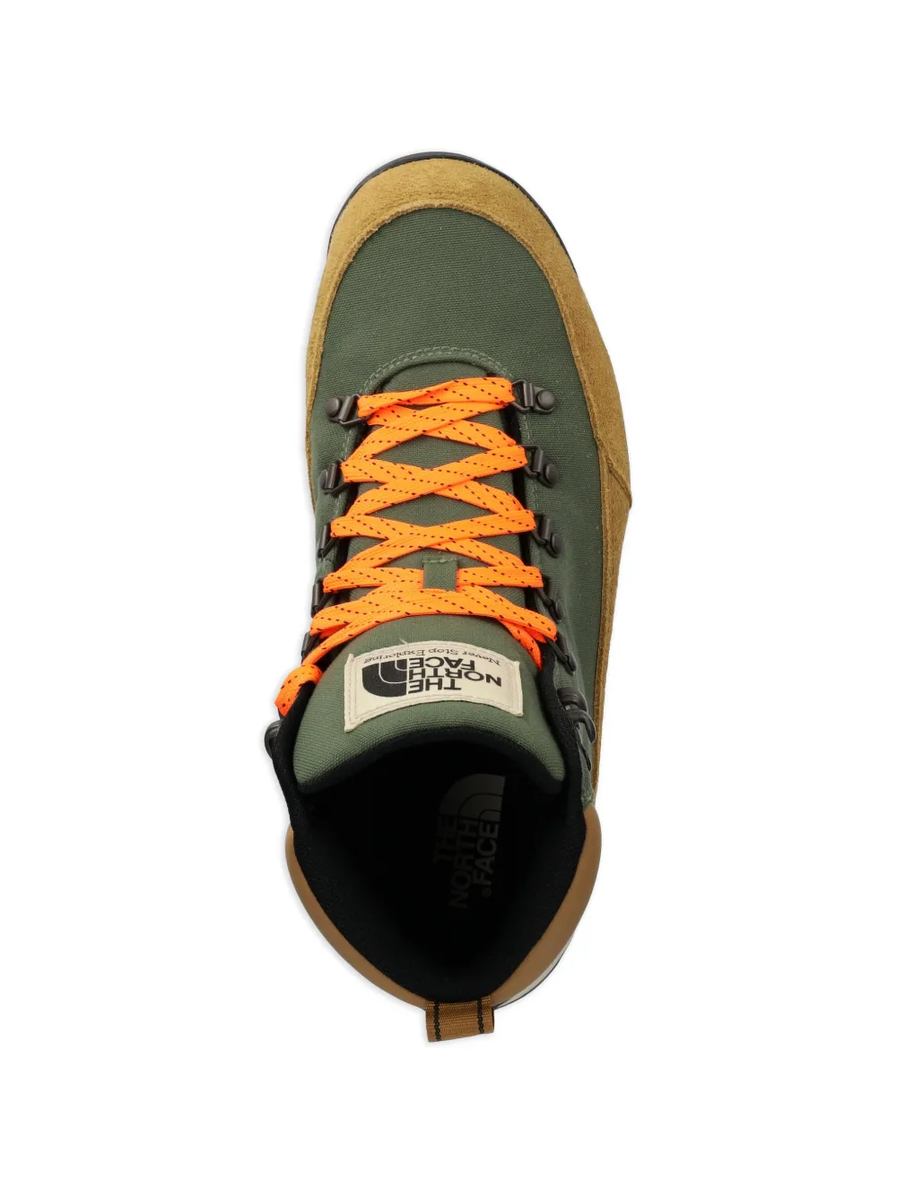 The North Face lace-up panelled boots Groen