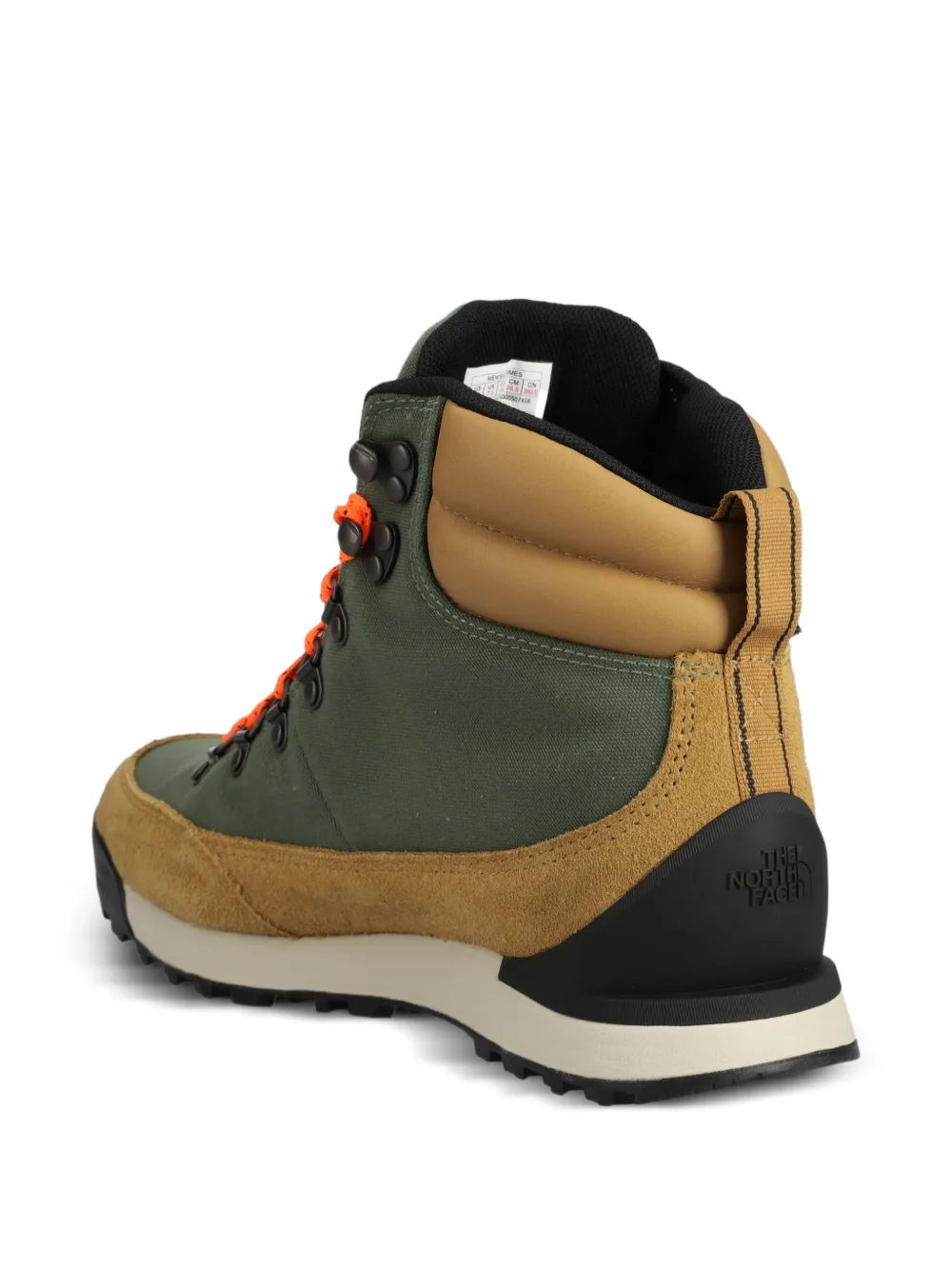 The North Face lace-up panelled boots Groen
