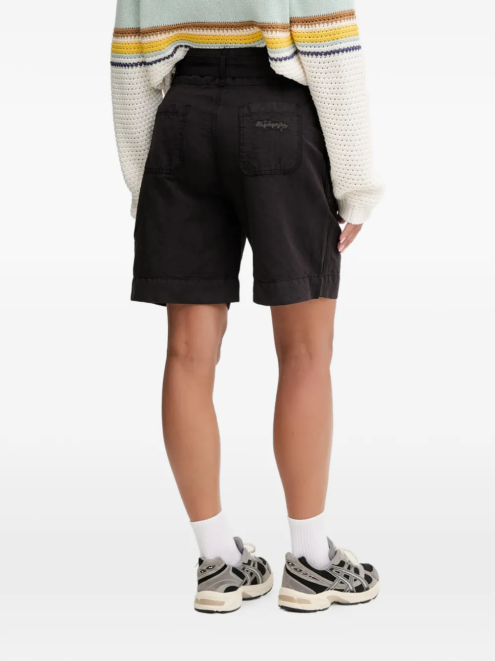 Napapijri Shorts met gestrikte taille Zwart
