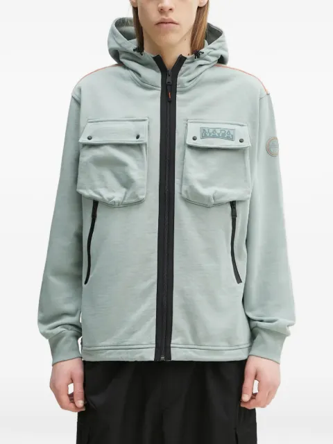 Napapijri hooded pocket zip sweatshirt