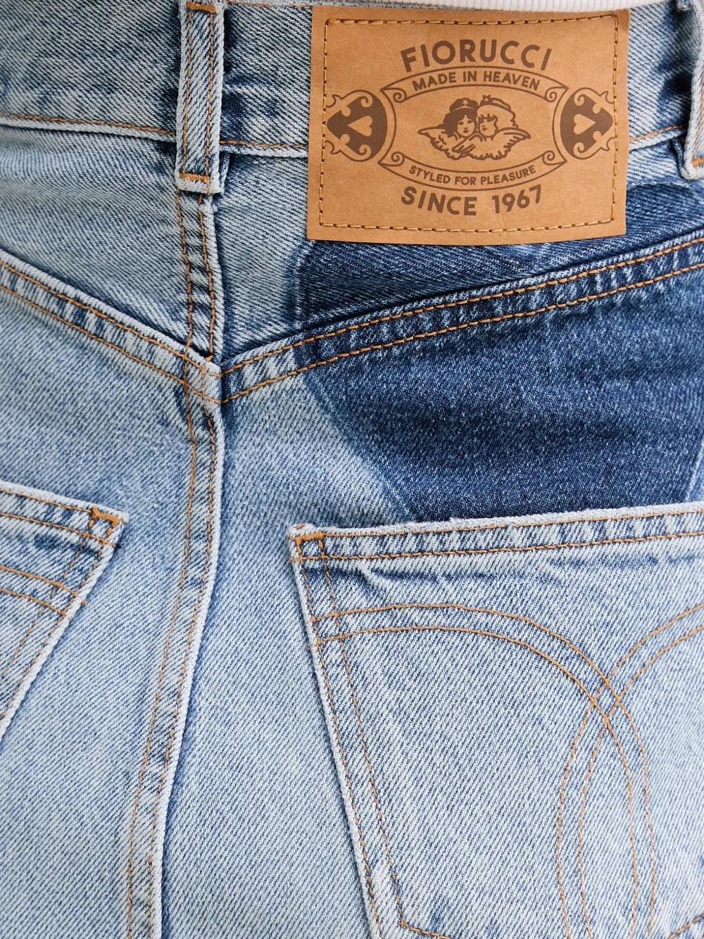 Fiorucci Midi-rok met zak Blauw