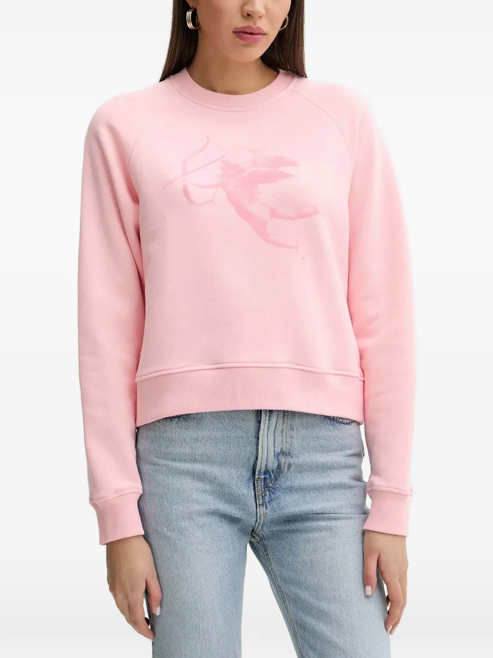 Fiorucci Cupid-graphic Sweatshirt In Pink