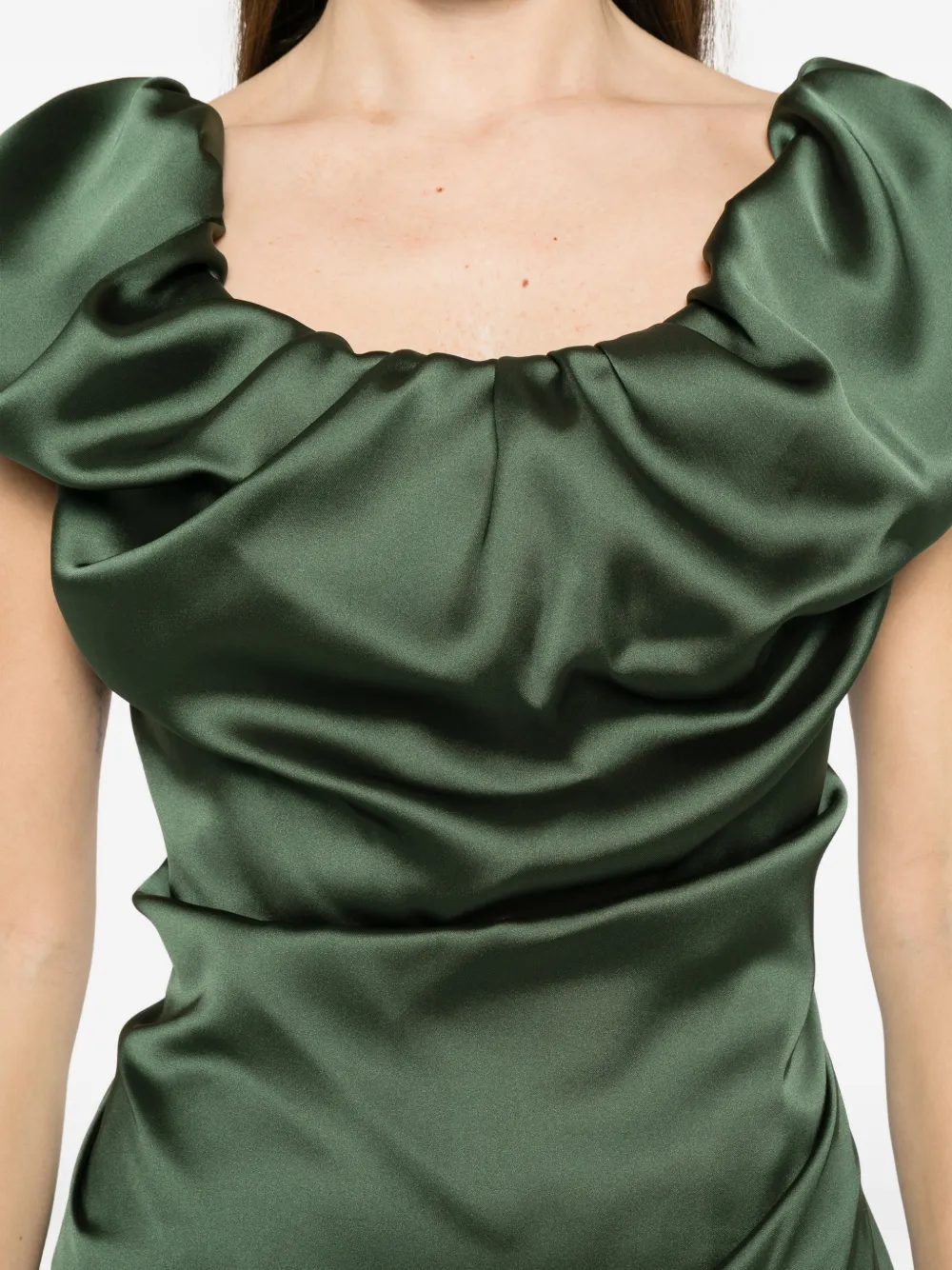 Vivienne Westwood Ginnie Amber gedrapeerde jurk Groen