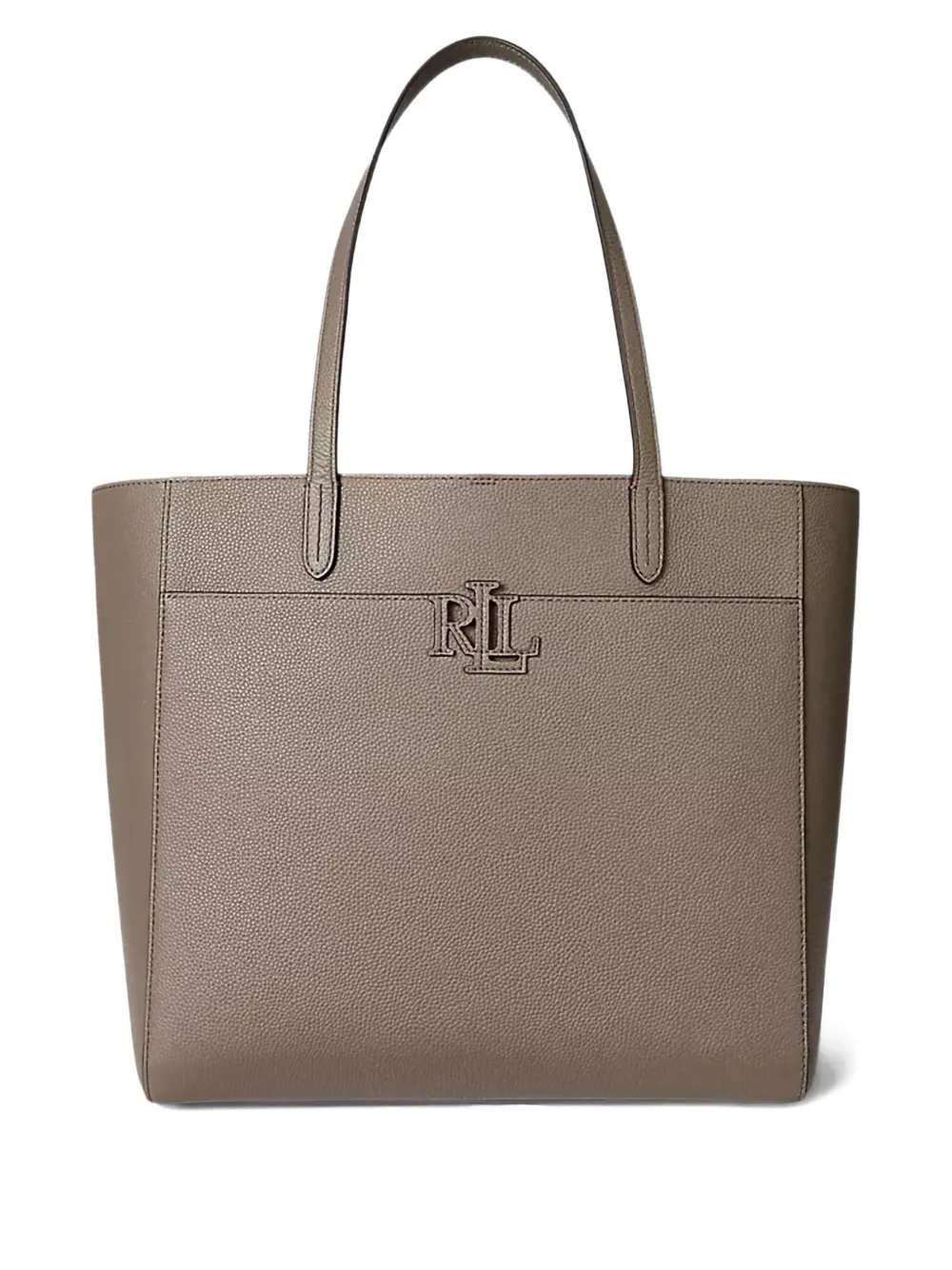 Lauren Ralph Lauren Large Cameryn logo-plaque tote bag - Marrone