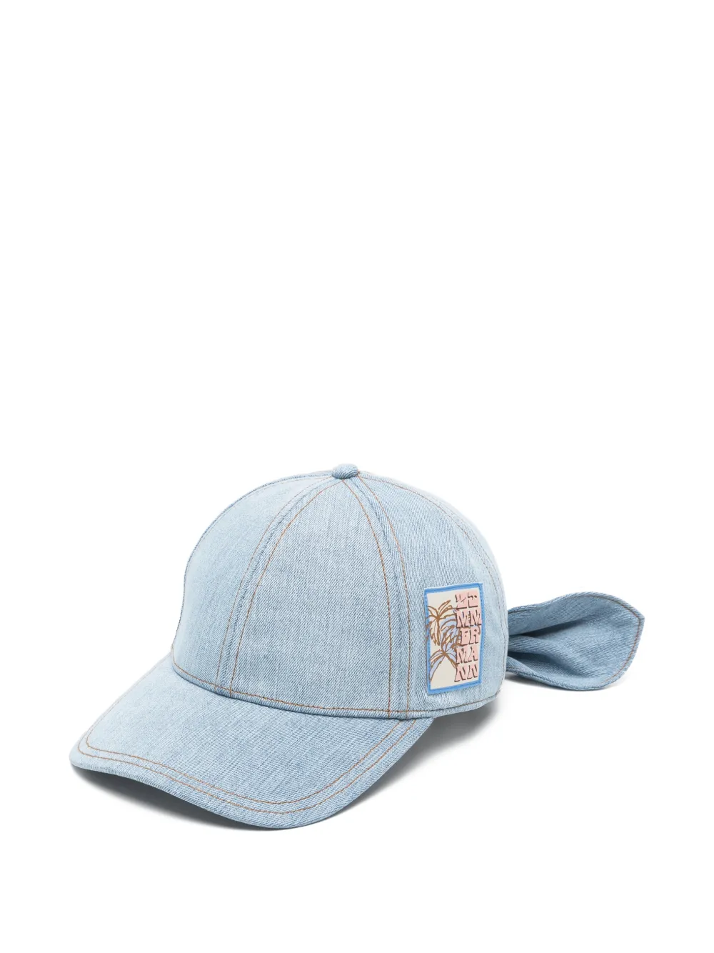 ZIMMERMANN logo-patch denim baseball cap - Blu