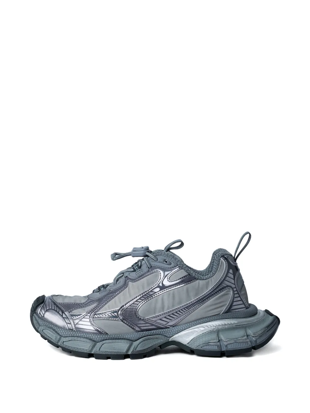 Balenciaga Sneakers met mesh vlak en bewerkte zool Grijs