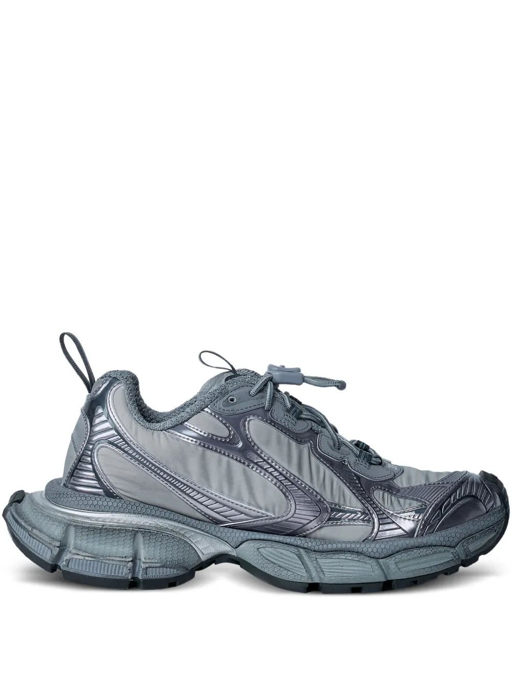 Balenciaga Sneakers met mesh vlak en bewerkte zool Grijs