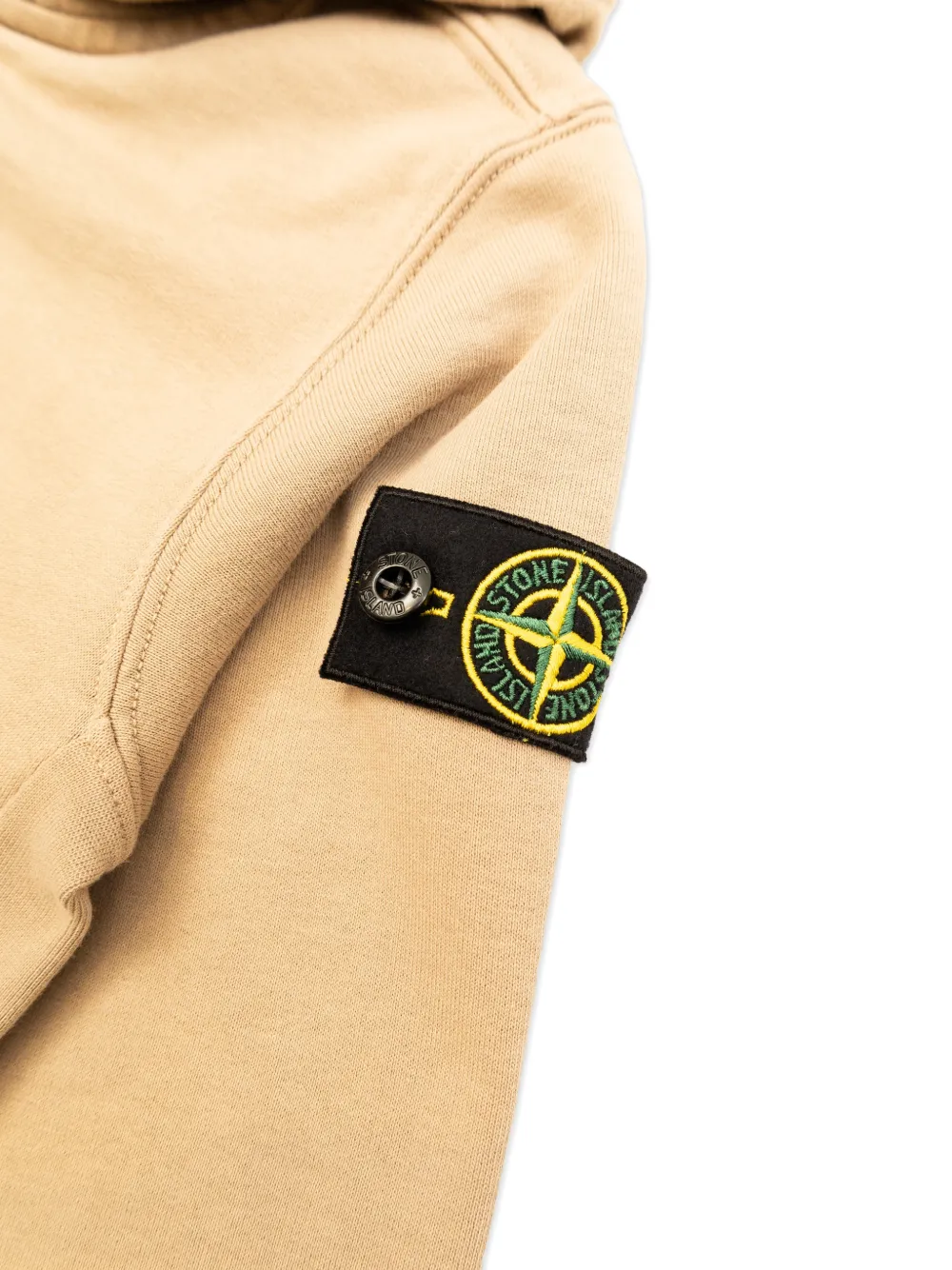 Stone Island Junior Hoodie met rits Beige