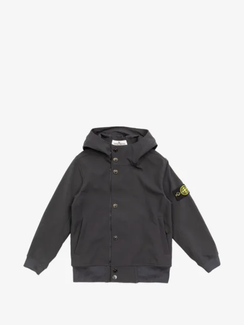 Stone Island Junior veste oversize à capuche