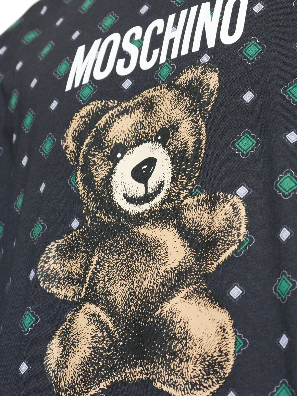 Moschino T-shirt met teddybeerprint Zwart