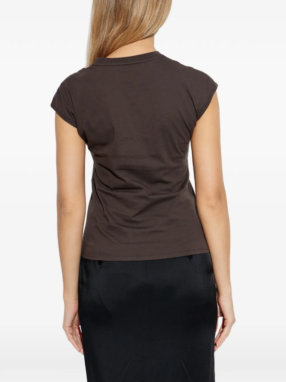 TOM FORD T-shirt met geborduurd logo Bruin