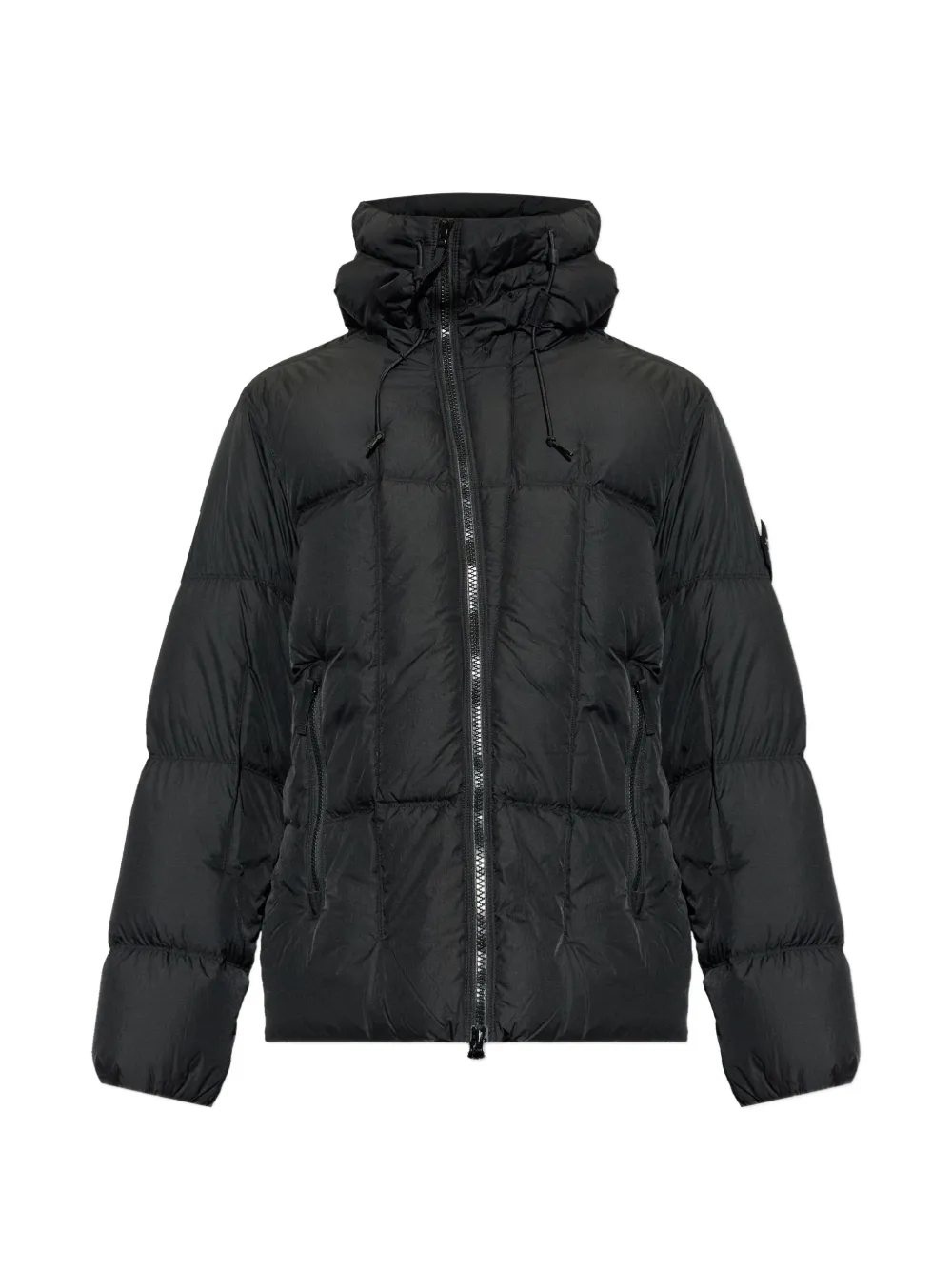 Stone Island hooded padded jacket - Nero