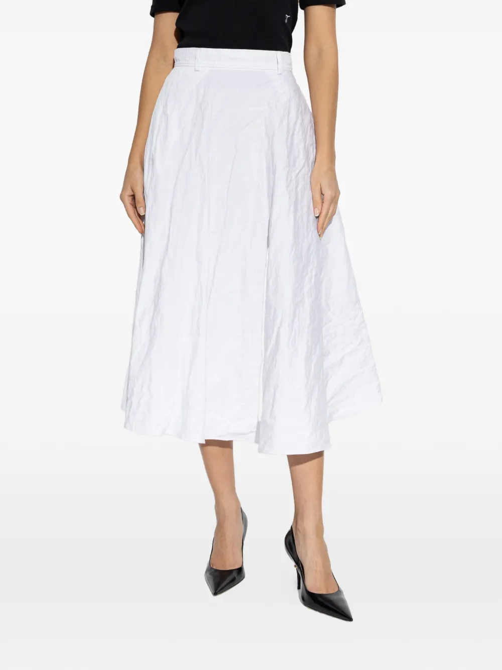  Moschino Flared Skirt - White 