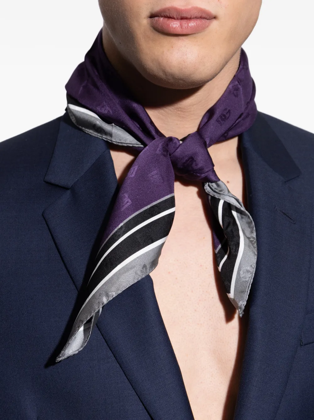 Dolce & Gabbana Sjaal met logo Paars