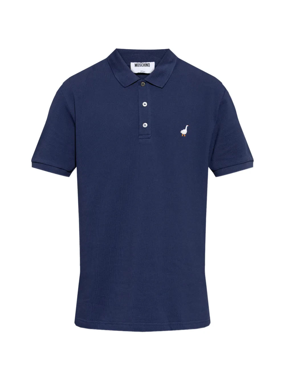 Moschino short-sleeve embroidered polo shirt - Blu