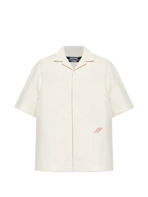 Jacquemus Romarin pocket embroidered shirt