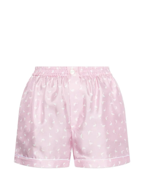 Moschino Print Shorts in Pink