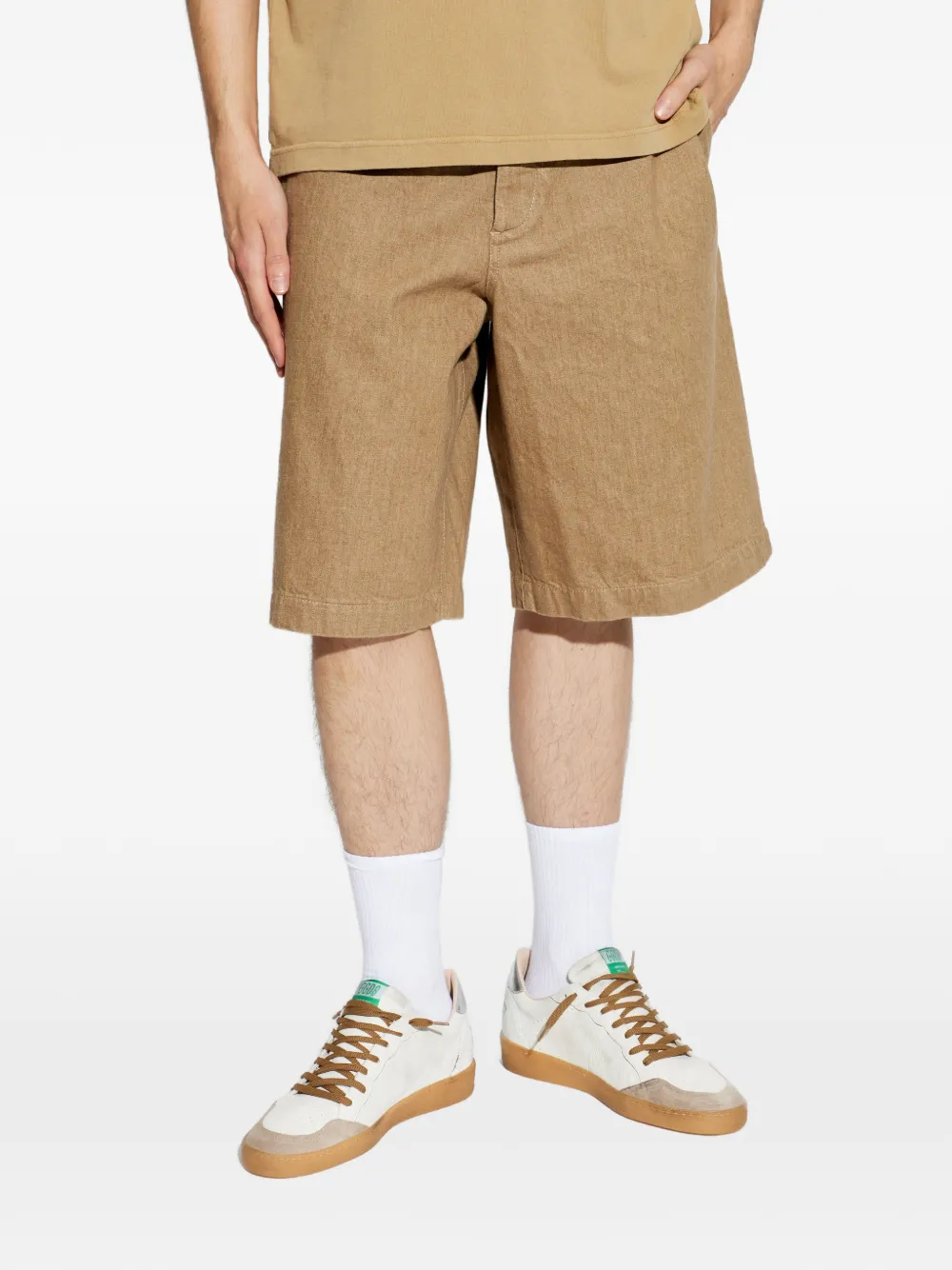  Jacquemus Buttoned Denim Shorts - Brown 