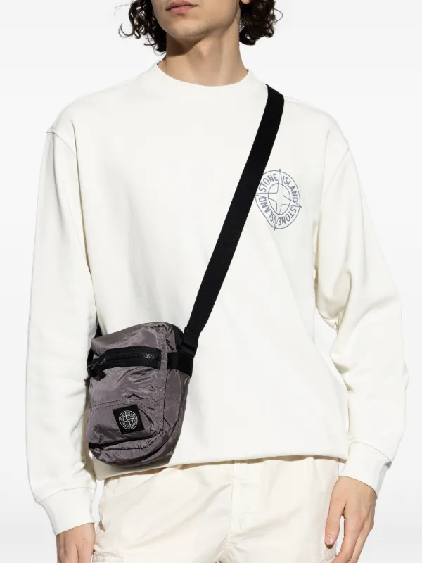 Stone Island ジップ ショルダーバッグ | グレー | FARFETCH JP
