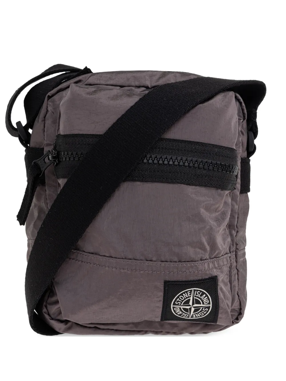 Stone Island zip cross body bag - Grigio