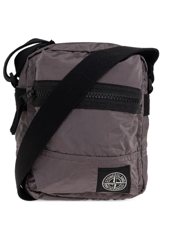 Stone Island ジップ ショルダーバッグ | グレー | FARFETCH JP