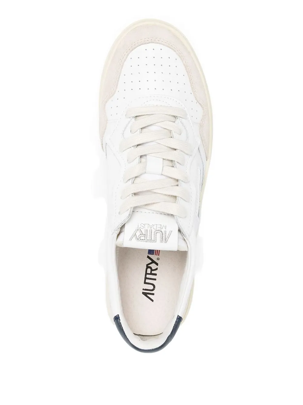 Autry Medalist Low suède sneakers met logo Wit