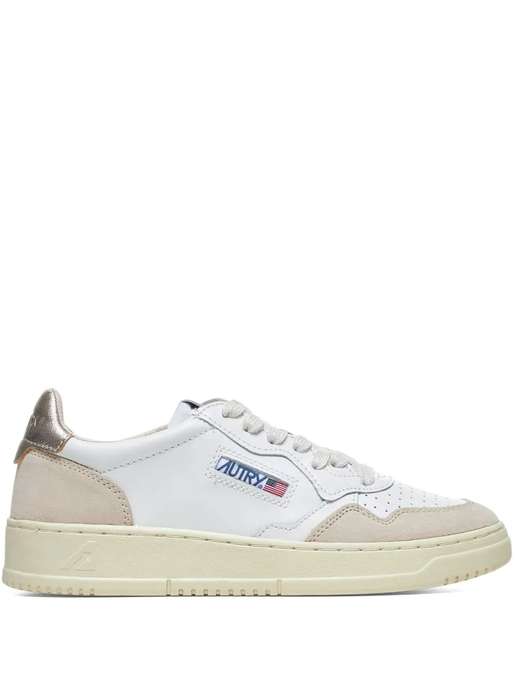 Autry Medalist Low perforated leather sneakers - Bianco