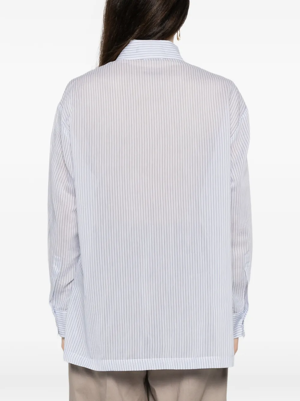 Peserico Gestreept blouse Wit