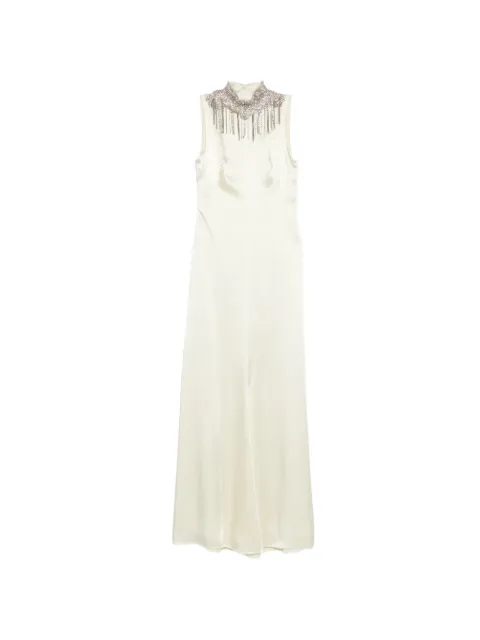 Alexander McQueen embellished mock-neck maxi dress